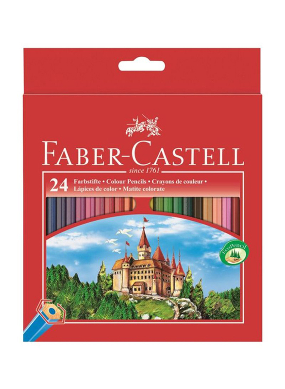 

Faber-Castell 24-Piece Hexagonal Color Pencil Set, SA-7891360580065, Multicolour