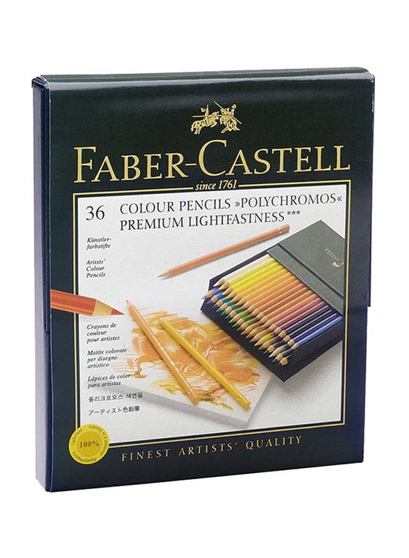 

Faber-Castell Polychromos Colored Pencil Set, 36 Pieces, Multicolour