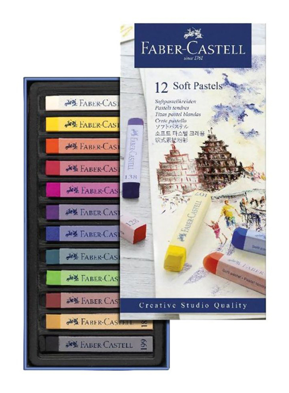 

Faber-Castell Goldfaber Soft Pastel Colour Set, 12-Piece, Multicolour