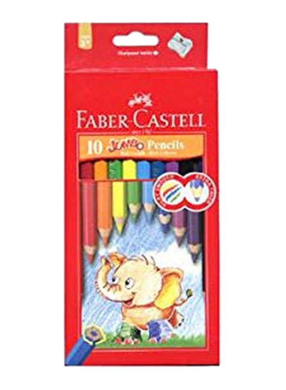 

Faber-Castell 10-Piece Wooden Color Pencil Set, 0130VC2PG1X, Multicolour