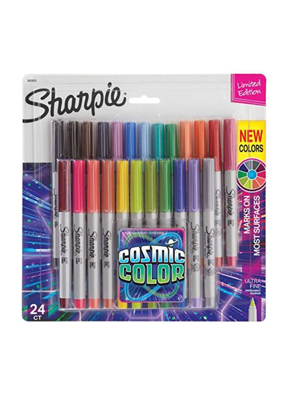 

Sharpie Cosmic Color Permanent Markers Set, 24 Pieces, Multicolour
