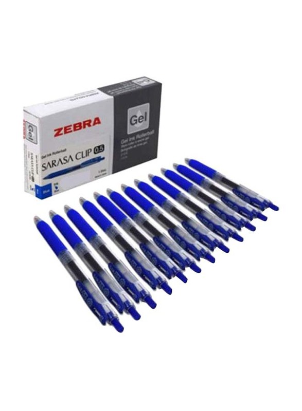 

Zebra 12-Piece Sarasa Clip Dry Ink Pen Set, Blue