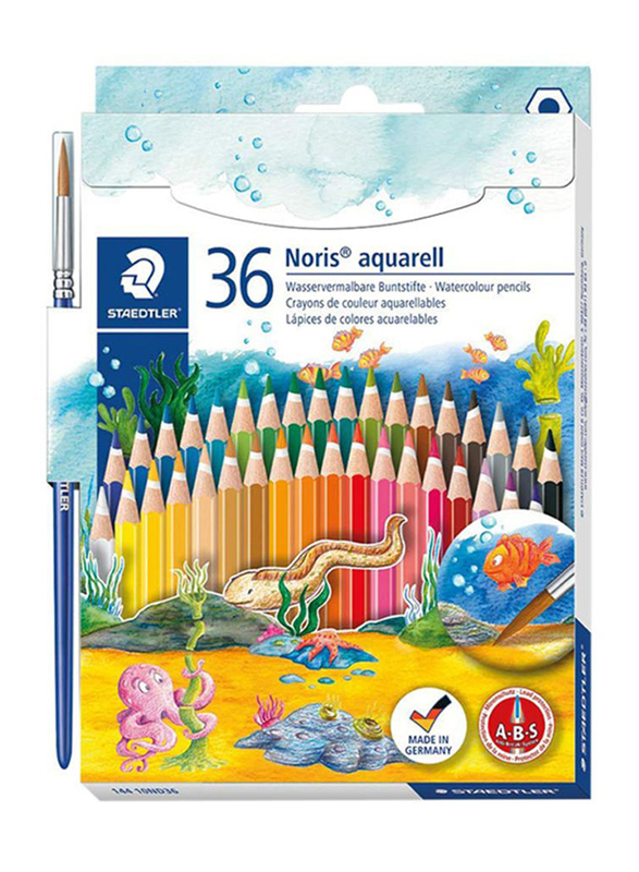 

Staedtler StaEDT Perfumeler Noris Aquarelle Watercolour Coloring Pencil Set, 36 Pieces, Multicolour