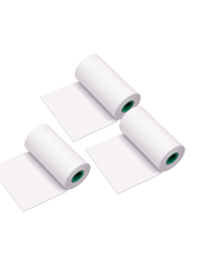 Long-Lasting Preservation Note Thermal Paper Roll, 56 x 30mm, 3 Pieces, White