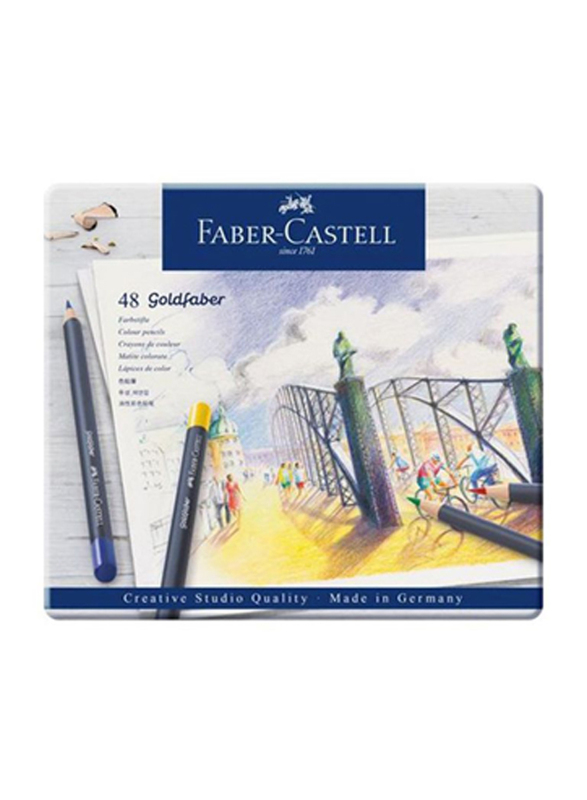 

Faber-Castell 48-Piece Goldfaber Color Pencil Set, SA-002114748, Multicolour
