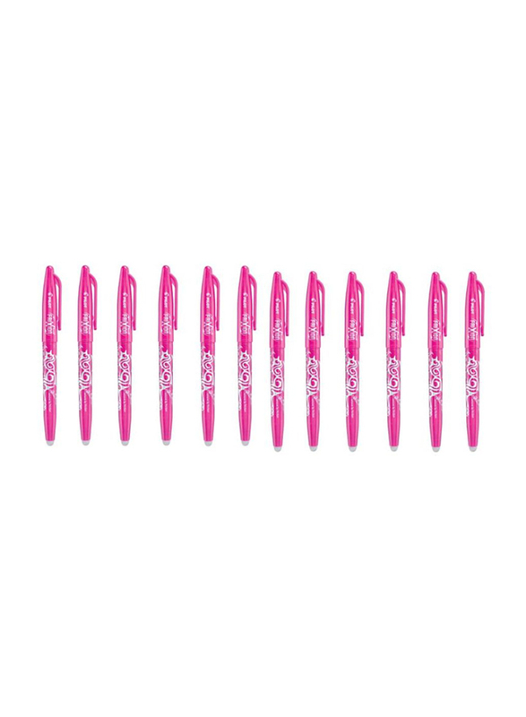 

Pilot 12-Piece Frixion Erasable Fine Rollerball Pen Set, Pink