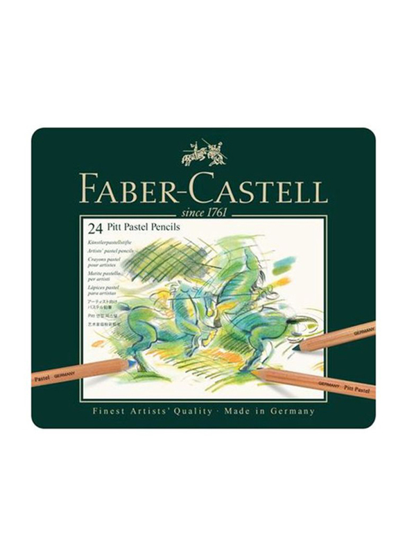 

Faber-Castell 24-Piece Pitt Pastel Color Pencil Set, Multicolour