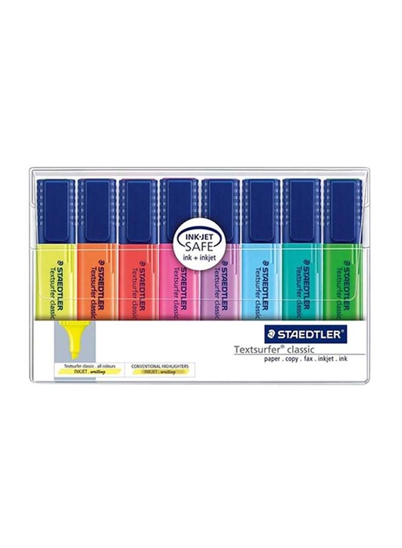 

Staedtler StaEDT Perfumeler 8-Piece Textsurfer Classic Highlighter Set, ST-364-WP08, Multicolour