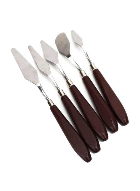 

Generic Palette Scraper Knife Set, 5 Pieces, Brown/Silver