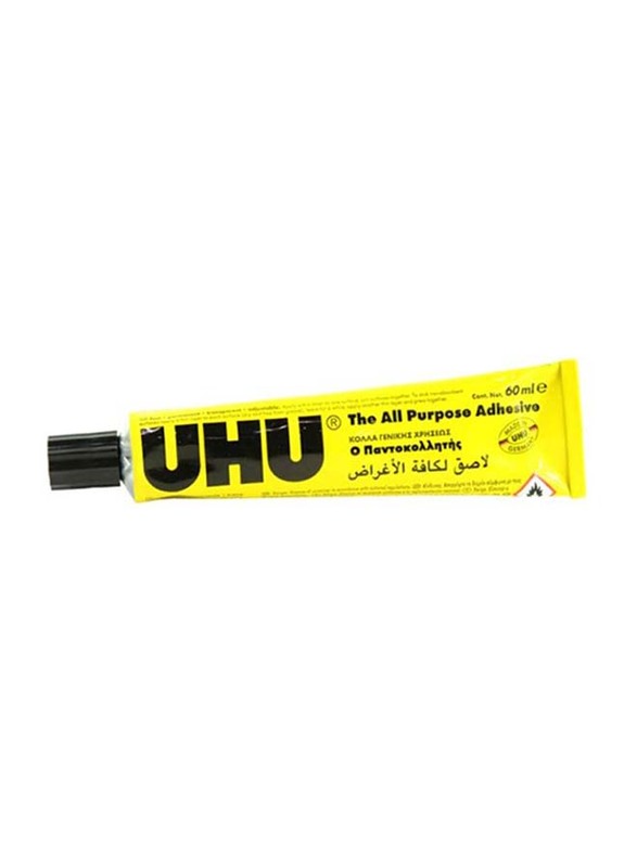 

UHU All Purpose Adhesive Liquid Glue, Yellow/Black