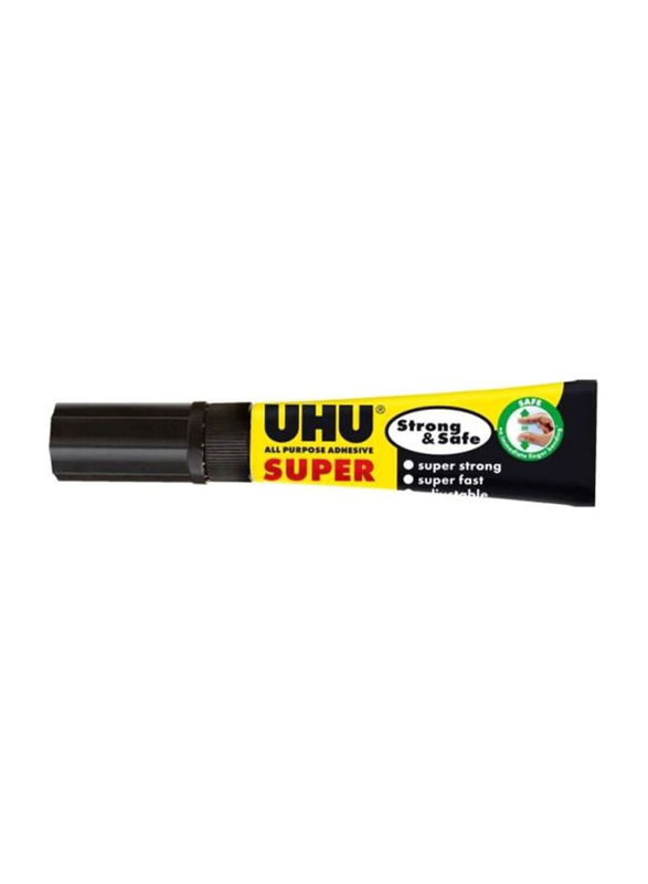 

UHU Strong and Safe Glue Tube, Yellow/Black