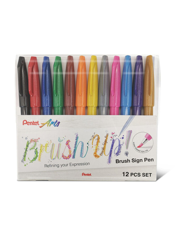 

Pentel Flexible Brush Pen Set, 12 Piece, Multicolour