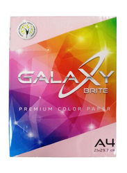 Galaxy Brite Premium Color Photo Copy Paper, 500 Sheets, A4 Size, Pink