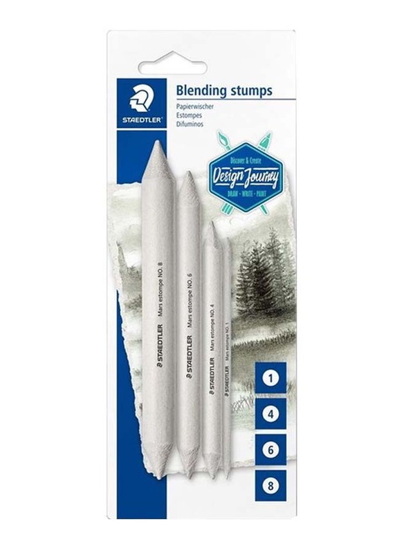 

Staedtler StaEDT Perfumeler 4-Piece Mars Estompe Blending Stumps Set, White
