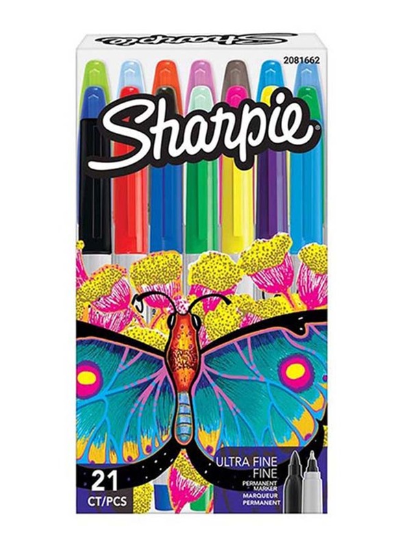 

Sharpie 21-Piece Ultra Fine Permanent Marker Set, Multicolour