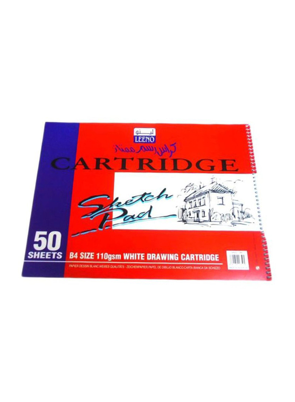

Leeno Cartridge Sketch Pad, 50 Sheets, 110 GSM, B4 Size, White