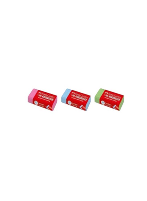 

Faber-Castell 3-Piece PVC Free Eraser Set, Multicolour