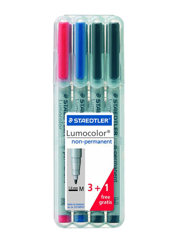 

Staedtler StaEDT Perfumeler Lumocolor Non-Permanent Pen Set, 4-Piece, Multicolour