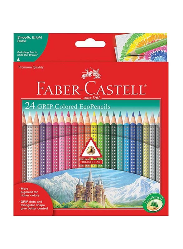 

Faber-Castell 24- Piece Grip Watercolour Eco Pencil Set, Multicolour