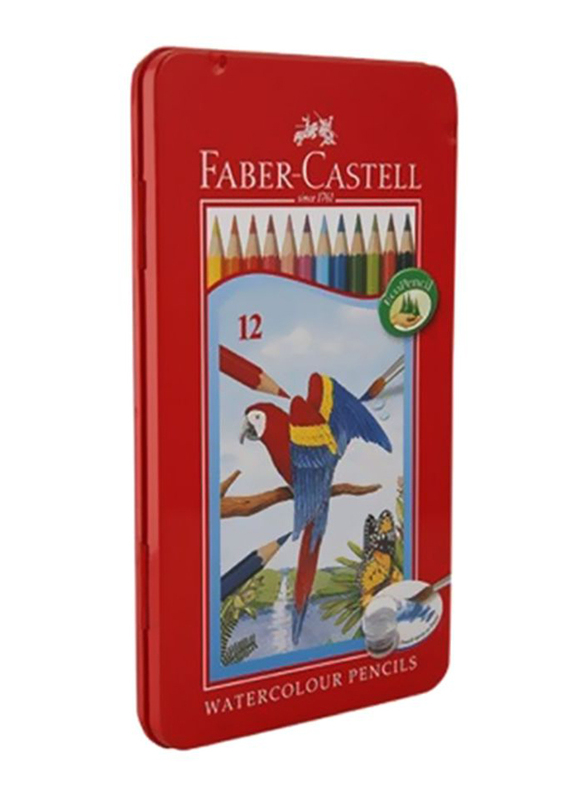 

Faber-Castell 12-Piece Watercolour Pencil Set, 14868, Multicolour