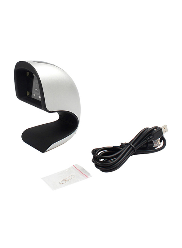 

Versatile Wired USB Barcode Scanner, White