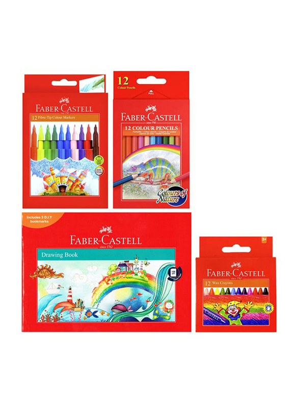 

Faber-Castell Drawing Book Set, 37-Piece, Multicolour
