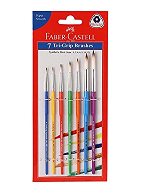 

Faber-Castell Tri-Grip Brushes Set, 7 Pieces, Multicolour