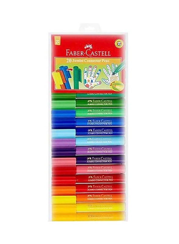 

Faber-Castell 20-Piece Jumbo Connector Pen Set, Multicolour