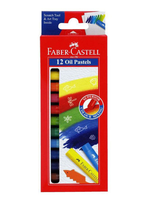 

Faber-Castell Oil Pastels Set, 12-Piece, Multicolour