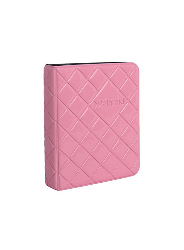 

Polaroid 64-Pocket Photo Album with Sleek Quilted Cover, Pink