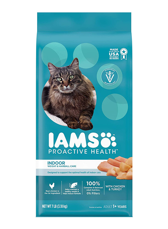 

IAMS Proactive Health Adult Indoor Weight Control & Hairball Control Cat Dry Food, 3.2 Kg