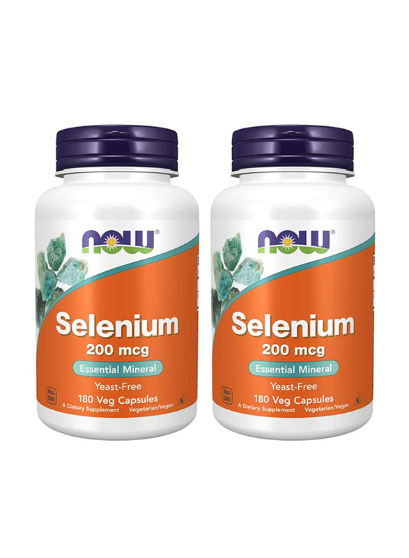 

Now Foods Selenium Dietary Supplement, 200mcg, 2 x 180 Capsules