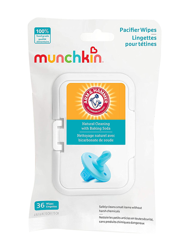 

Munchkin Arm and Hammer Pacifier Wipes, 36 Piece, White