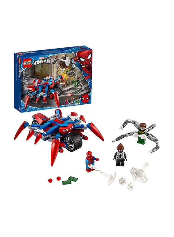 

Lego 76148 Marvel Spider Man: Spider-Man vs. Doc Ock Superhero Playset with 3 Minifigures, 234 Pieces, Ages 6+, Multicolour