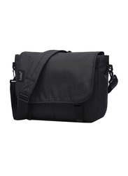 Marryking 14-inch Classic Canvas Messenger Laptop Bag, Black