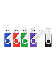 Kootion 16GB USB 2.0 Flash Drives Thumb Drives Memory Stick, 5-Piece, Multicolour