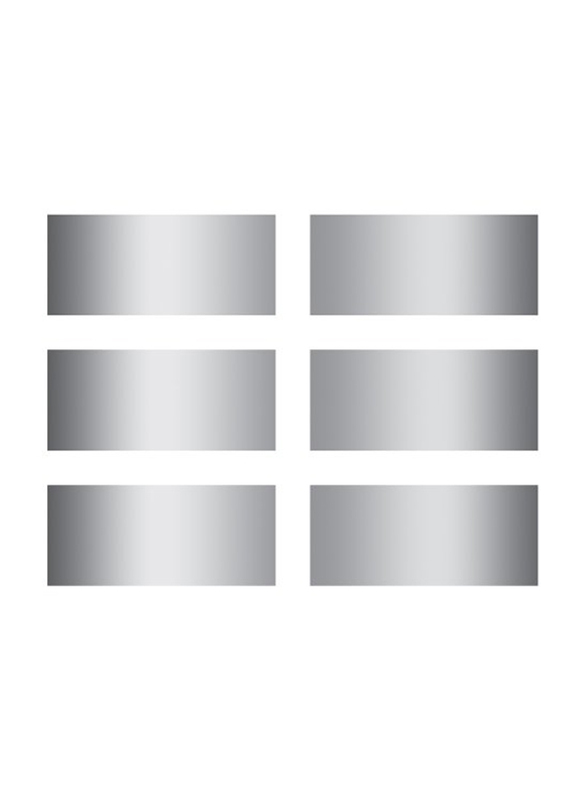 

Eureka 180-Piece Rectangles Scratch-Off Indoor Stickers, Silver