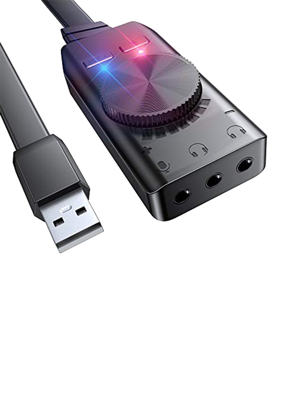 

Bengoo USB External Sound Card Adapter for PC, Laptop and Desktop, Black