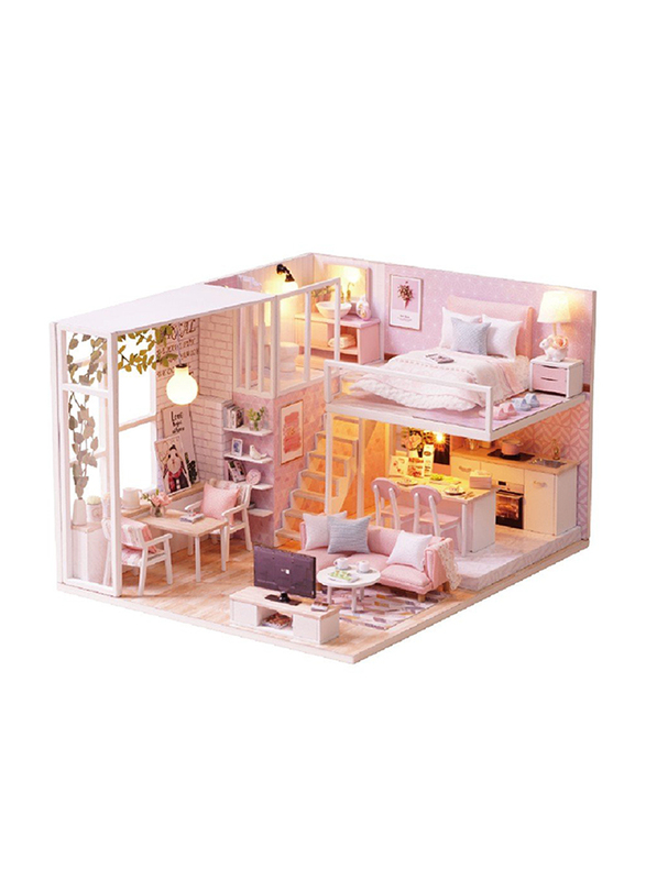 

Cutebee Dollhouse Miniature with Furniture Kit, Ages 8+ Multicolour