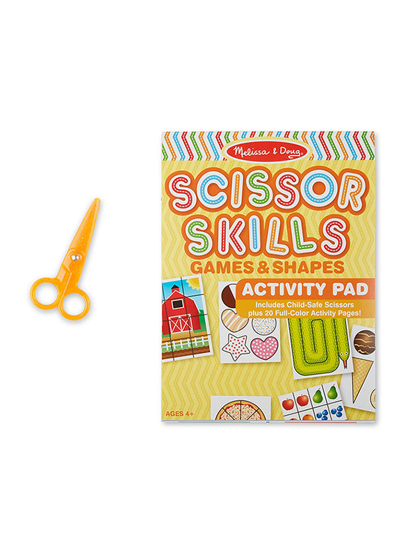 

Melissa & Doug Scissor Skills Games & Shape Activity Book, 20 Pieges, Ages 4+