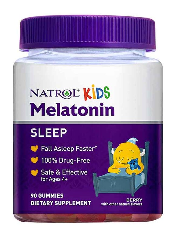 

Natrol Kids Berry Melatonin Sleep Aid Gummy, 1mg, 90 Gummies