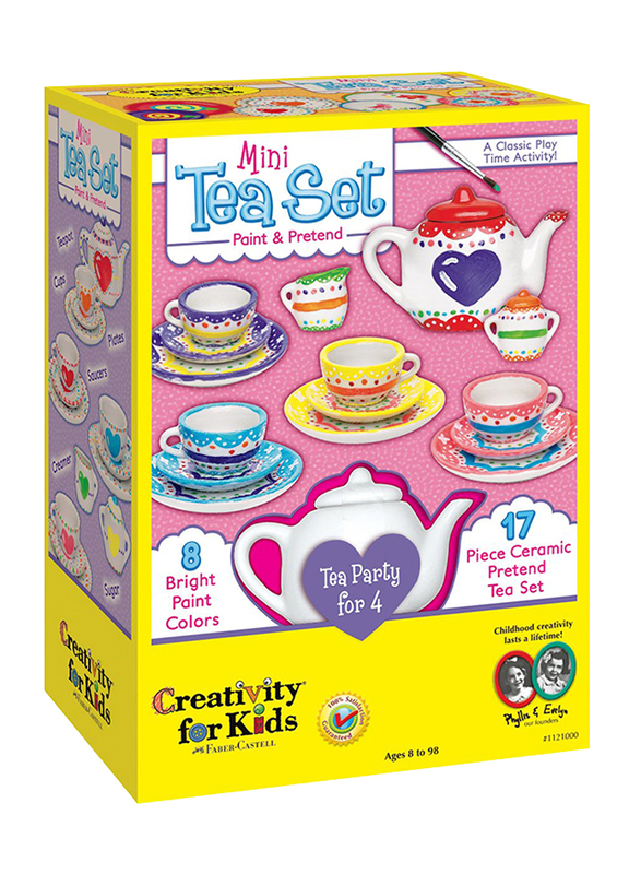 

Creativity for Kids Paint a Mini Tea Set, 17 Pieces, Ages 8+
