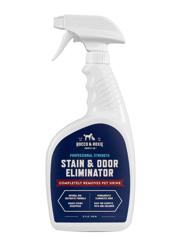 

Rocco & Roxie Supply Co. store. Enzyme Powered Pet Odor Eliminator, 32oz, White/Blue
