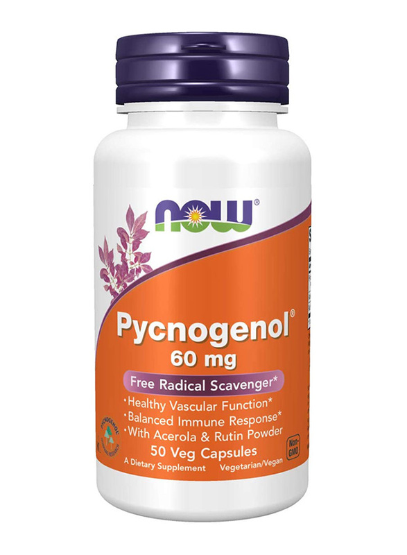 

Now Foods Pycnogenol Dietary Supplement, 60mg, 50 Veg Capsules