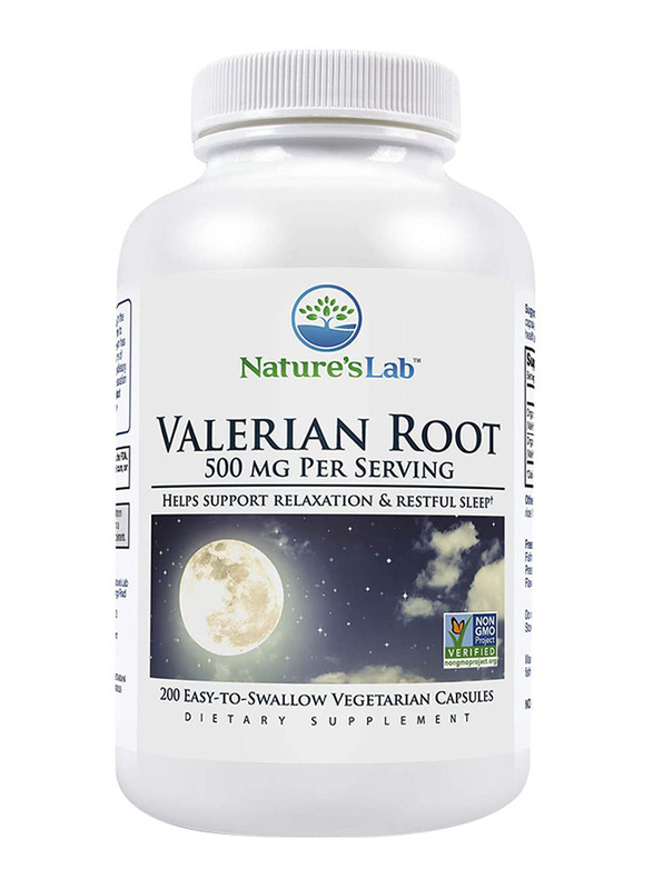 

Nature's Lab Valerian Root Dietary Supplement, 500mg, 200 Capsules