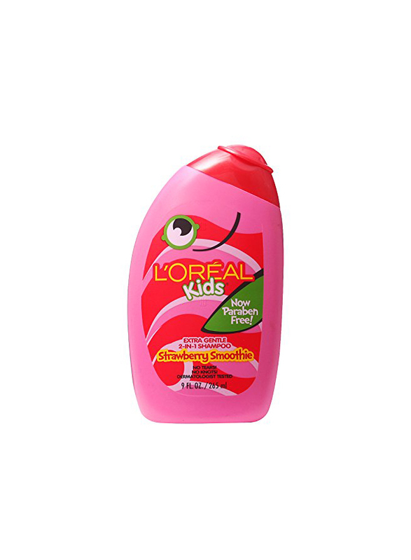 

L'oreal Paris Kids Extra Gentle 2-in-1 Strawberry Smoothie Shampoo for All Hair Types, 265ml