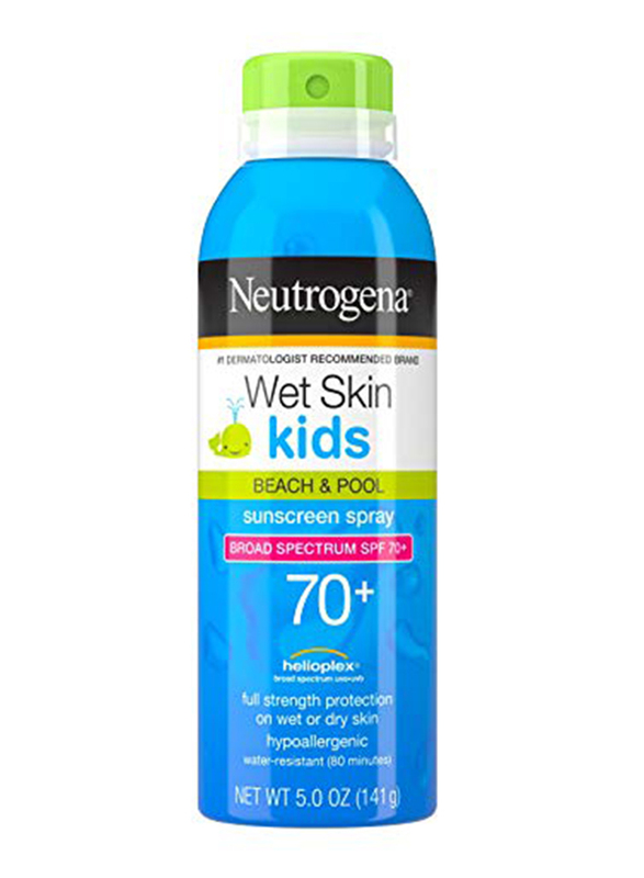 

Neutrogena Wet Skin Kids Beach & Pool Broad Spectrum SPF 70+ Sunscreen Spray Mist, 5oz