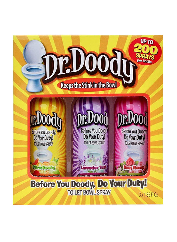 

Dr. Doody Toilet Multi Spray Set, 3 Pieces x 55ml