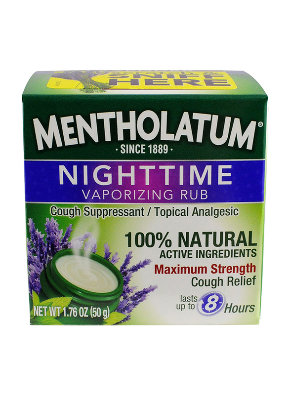 

Mentholatum Nighttime Vaporizing Rub, 50gm