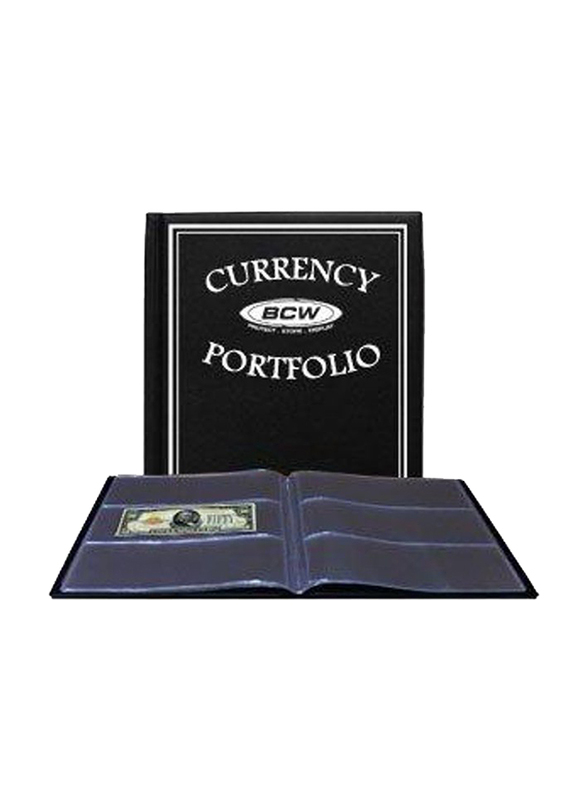 

BCW Portfolio Currency and Coin Collecting Supplies Album, Ages 6+, Black